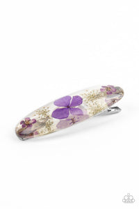 Floral Flurry Purple Hair Clip - Jewelry by Bretta