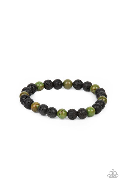 Molten Mogul Green Bracelet - Jewelry by Bretta