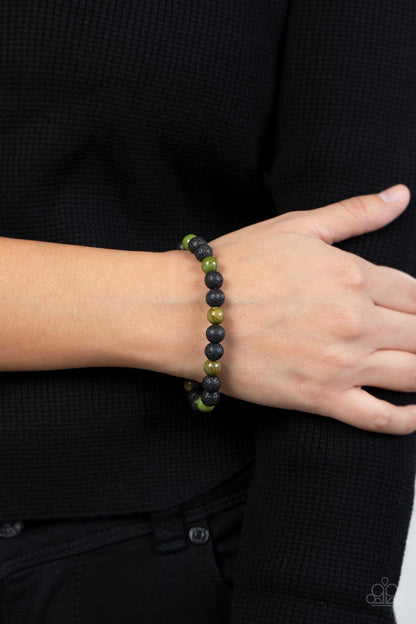 Molten Mogul Green Bracelet - Jewelry by Bretta