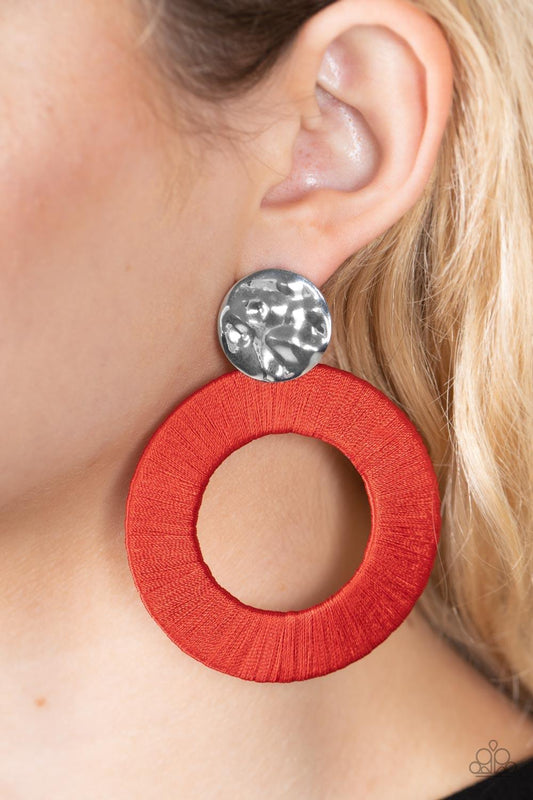Strategically Sassy Red Earrings - Jewelry by Bretta