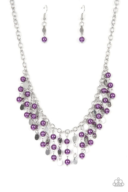 Wall Street Stylist Purple Necklace - Jewelry by Bretta