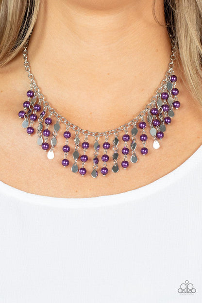 Wall Street Stylist Purple Necklace - Jewelry by Bretta