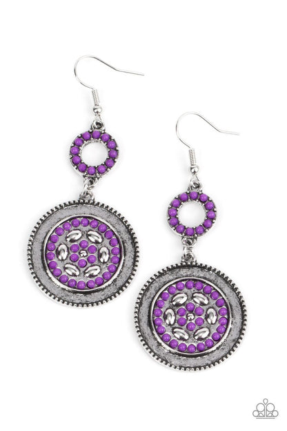 Meadow Mantra Purple Earrings - Jewelry by Bretta