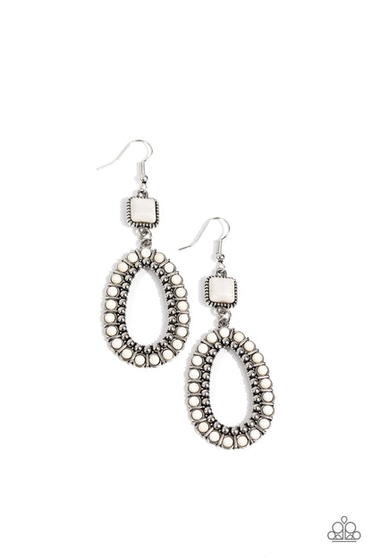 Napa Valley Luxe White Earrings - Jewelry by Bretta