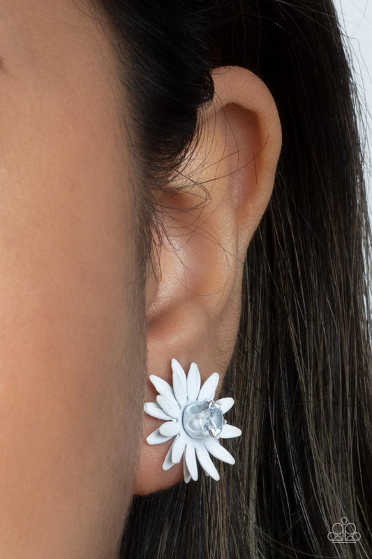 Sunshiny DAIS-y White Earrings - Jewelry by Bretta