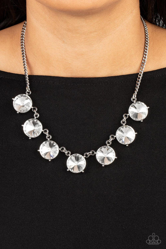 The SHOWCASE Must Go On White Necklace - Jewelry by Bretta