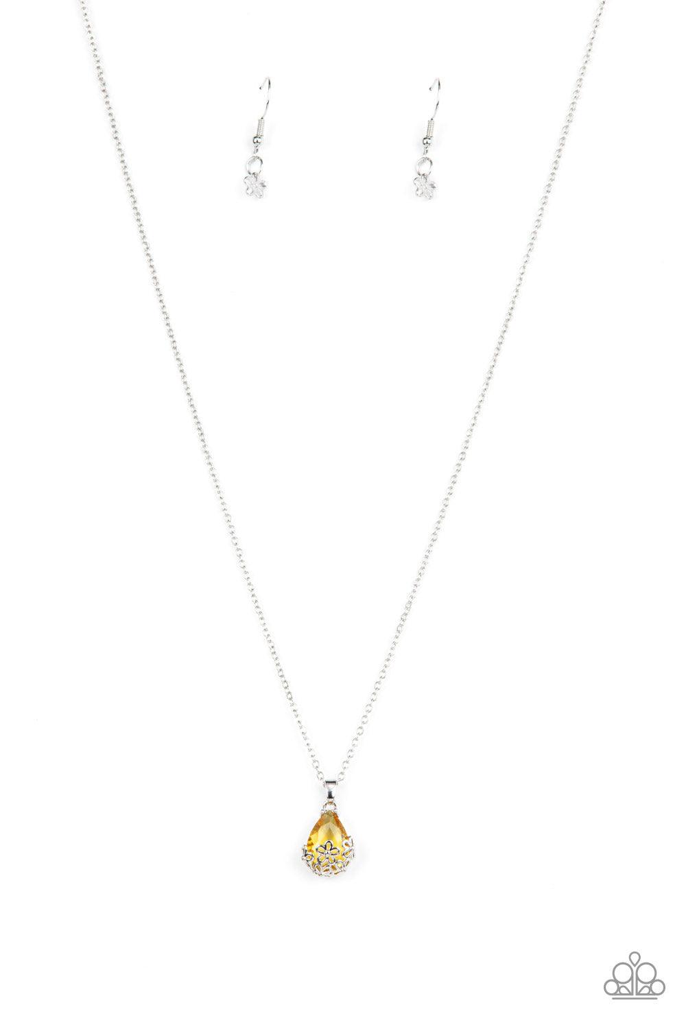 Flower Patch Fabulous Yellow Necklace - Jewelry by Bretta