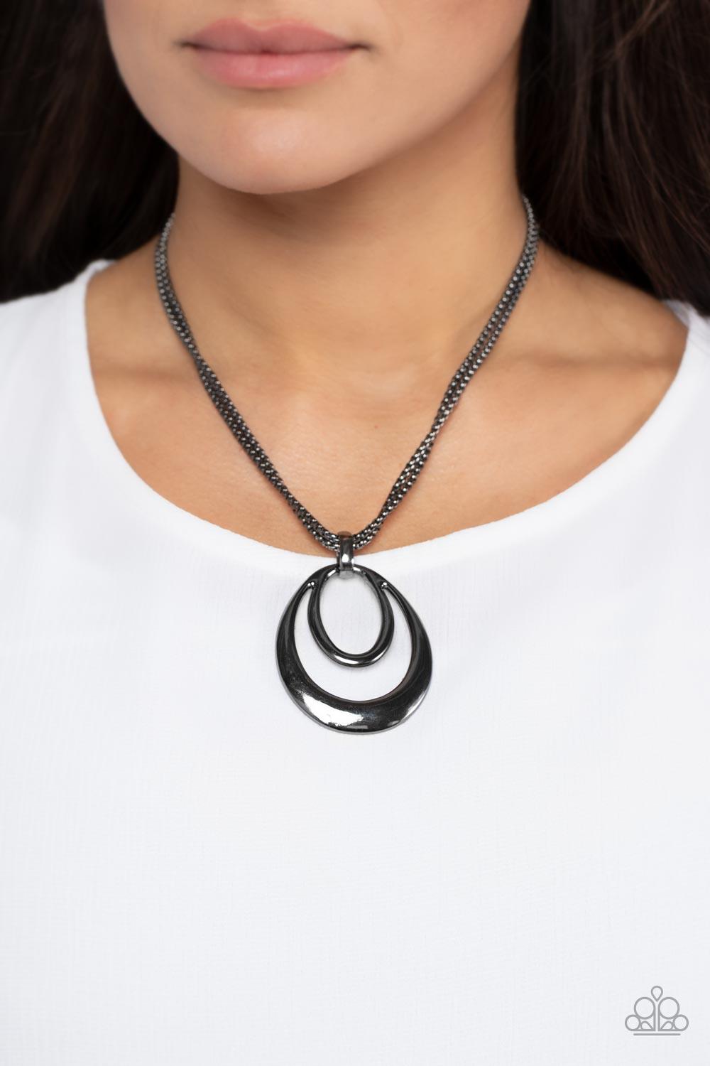 Suburban Storm Black Necklace - Jewelry by Bretta