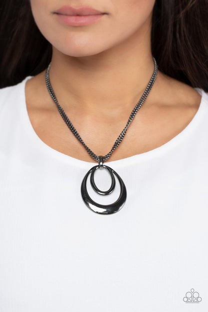Suburban Storm Black Necklace - Jewelry by Bretta