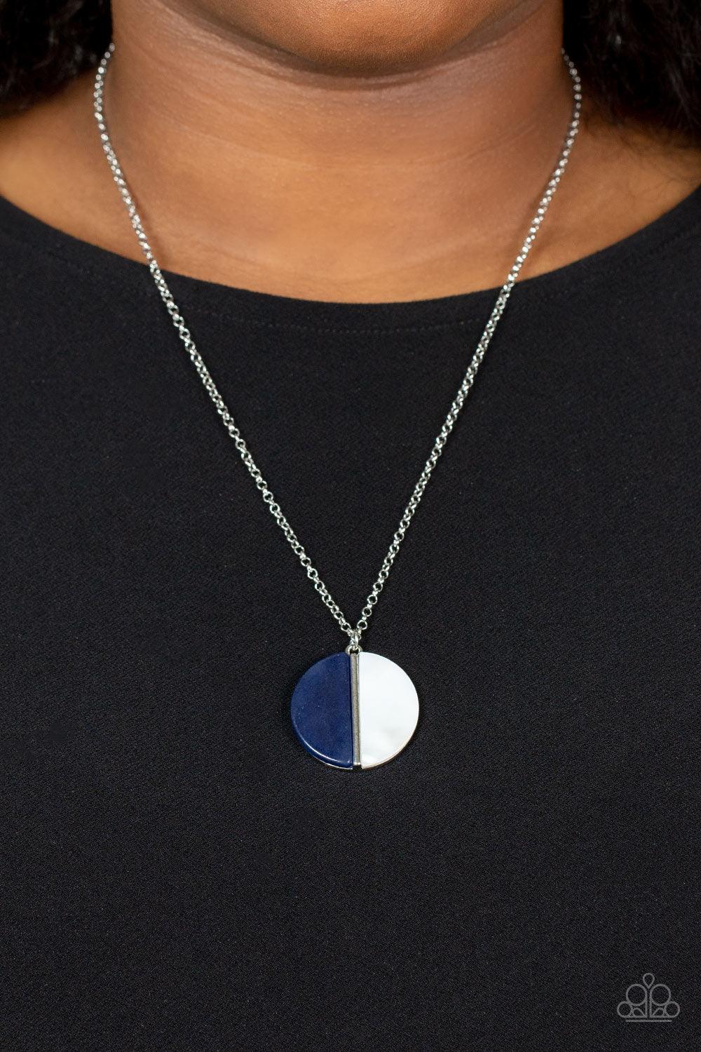 Elegantly Eclipsed Blue Necklace - Jewelry by Bretta