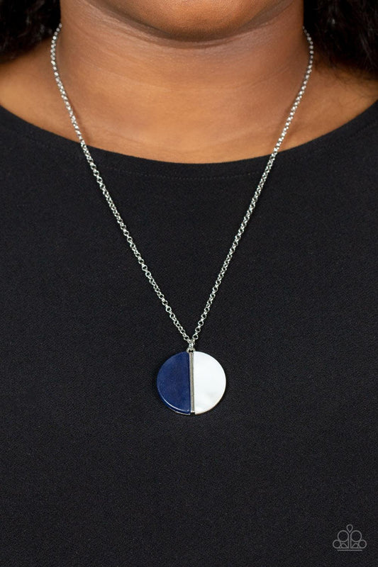 Elegantly Eclipsed Blue Necklace - Jewelry by Bretta