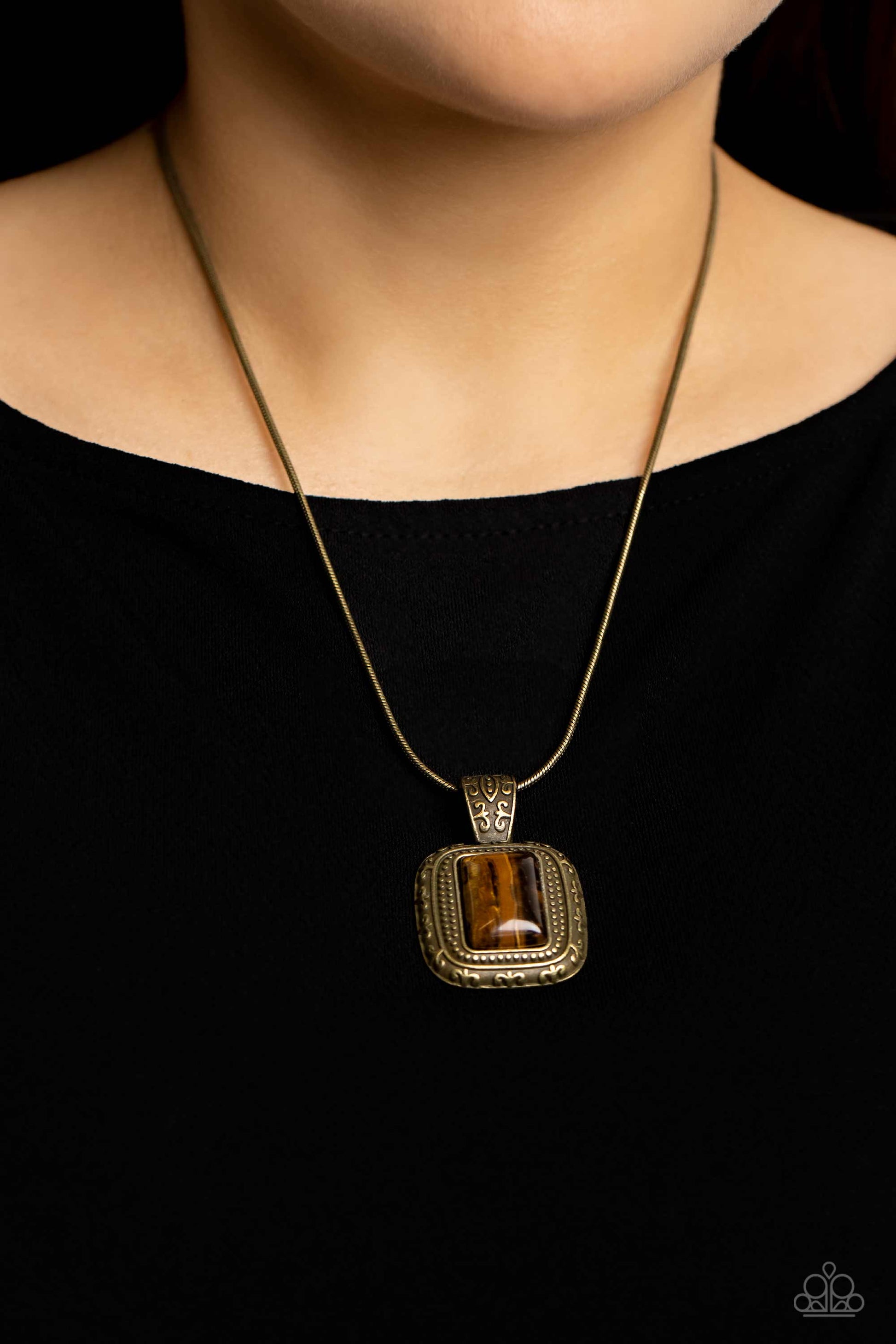 Right Hand TALISMAN Brass Necklace - Jewelry by Bretta