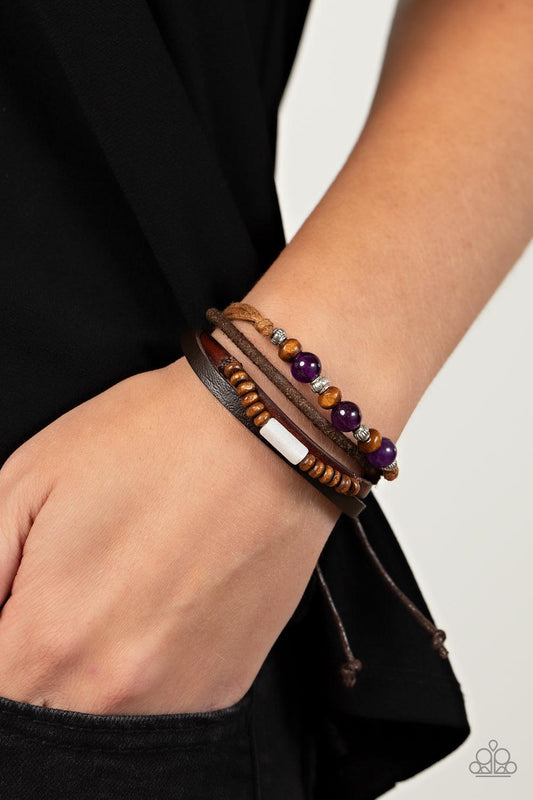 Public In-QUARRY Purple Bracelet - Jewelry by Bretta