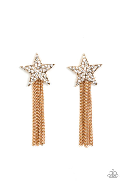 Superstar Solo Gold Earrings - Jewelry by Bretta