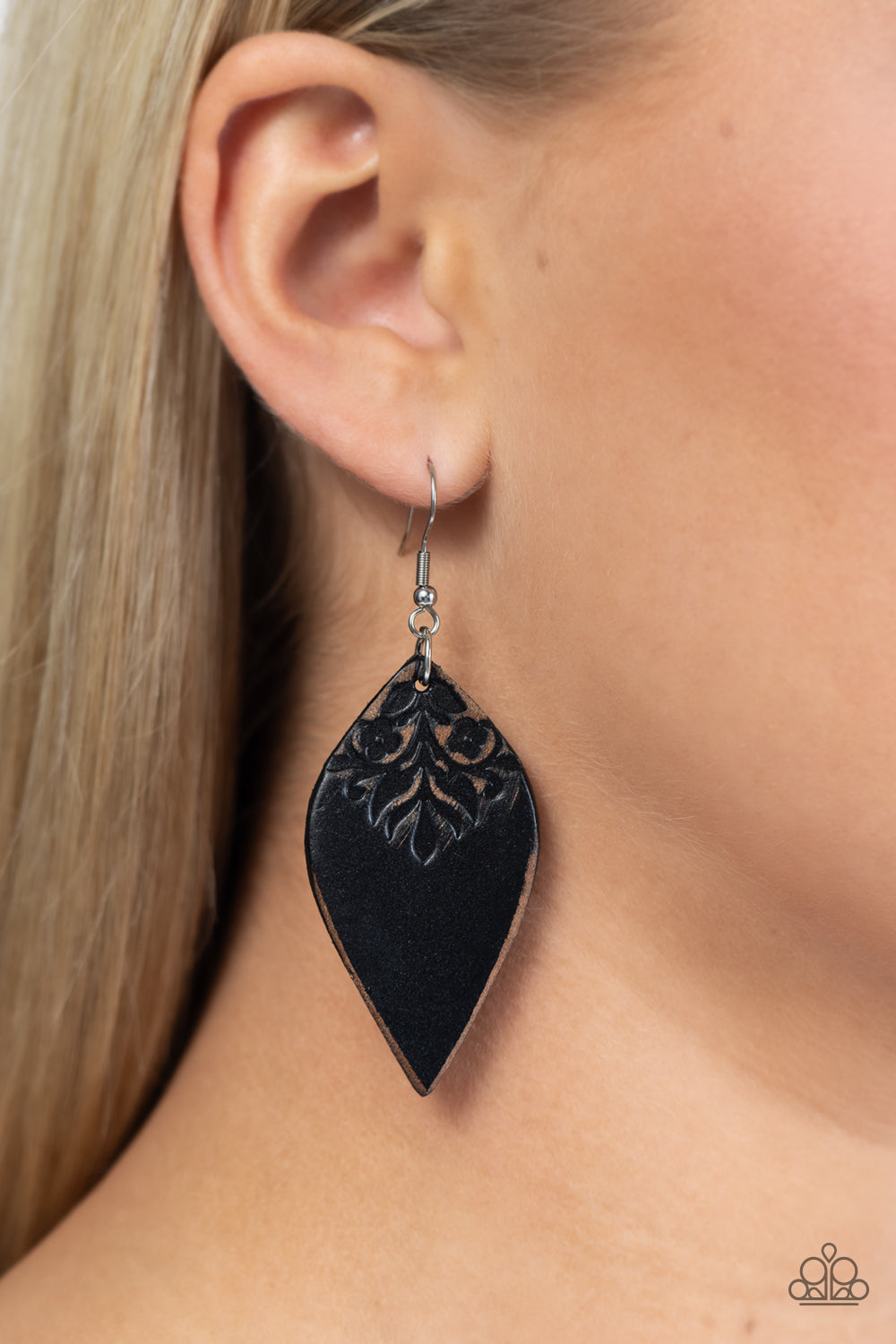 Naturally Nostalgic Black Earrings - Jewelry by Bretta