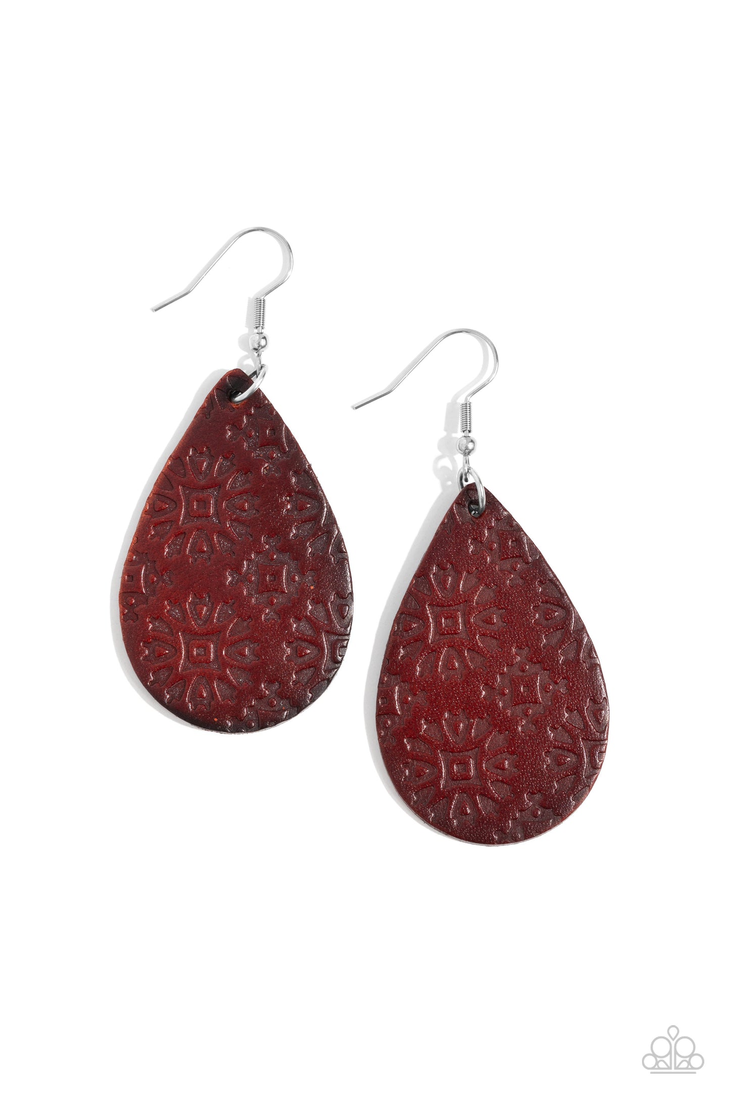 Stylishly Subtropical Brown Earrings - Jewelry by Bretta