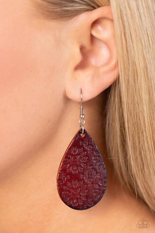 Stylishly Subtropical Brown Earrings - Jewelry by Bretta