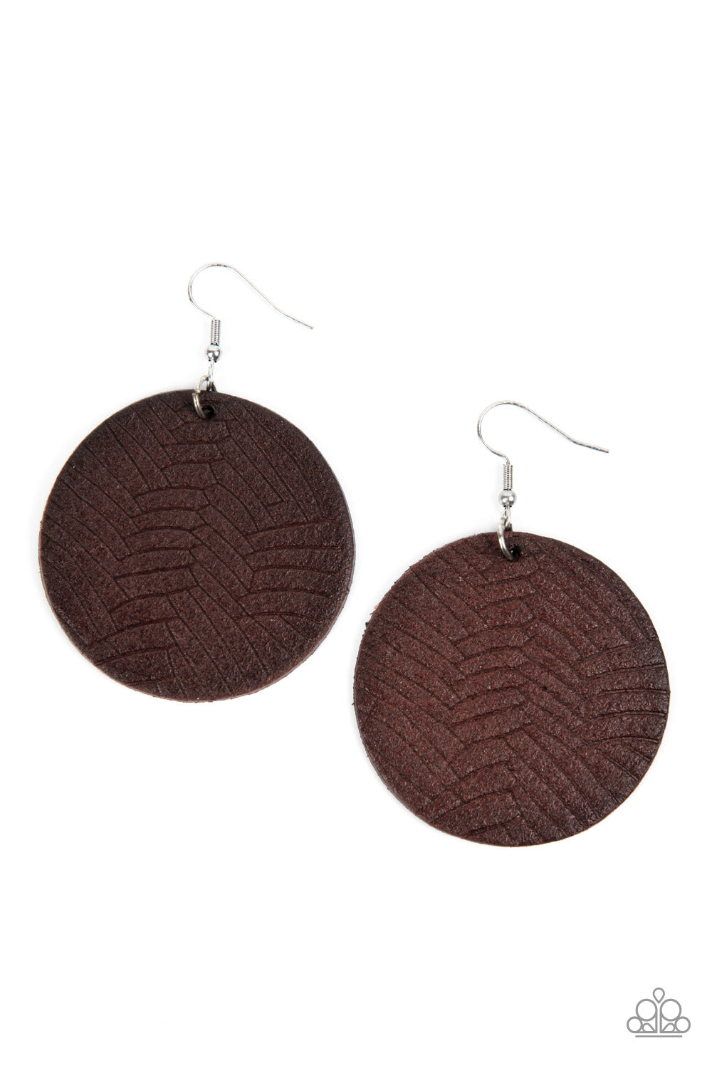 Leathery Loungewear Brown Earrings - Jewelry by Bretta