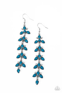 Fanciful Foliage Blue Earrings - Jewelry by Bretta