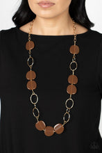 Posh Promenade Brown Necklace - Jewelry by Bretta