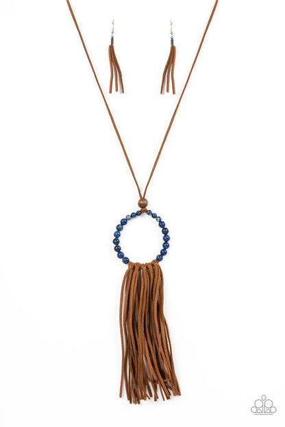 Namaste Mama Blue Necklace - Jewelry by Bretta