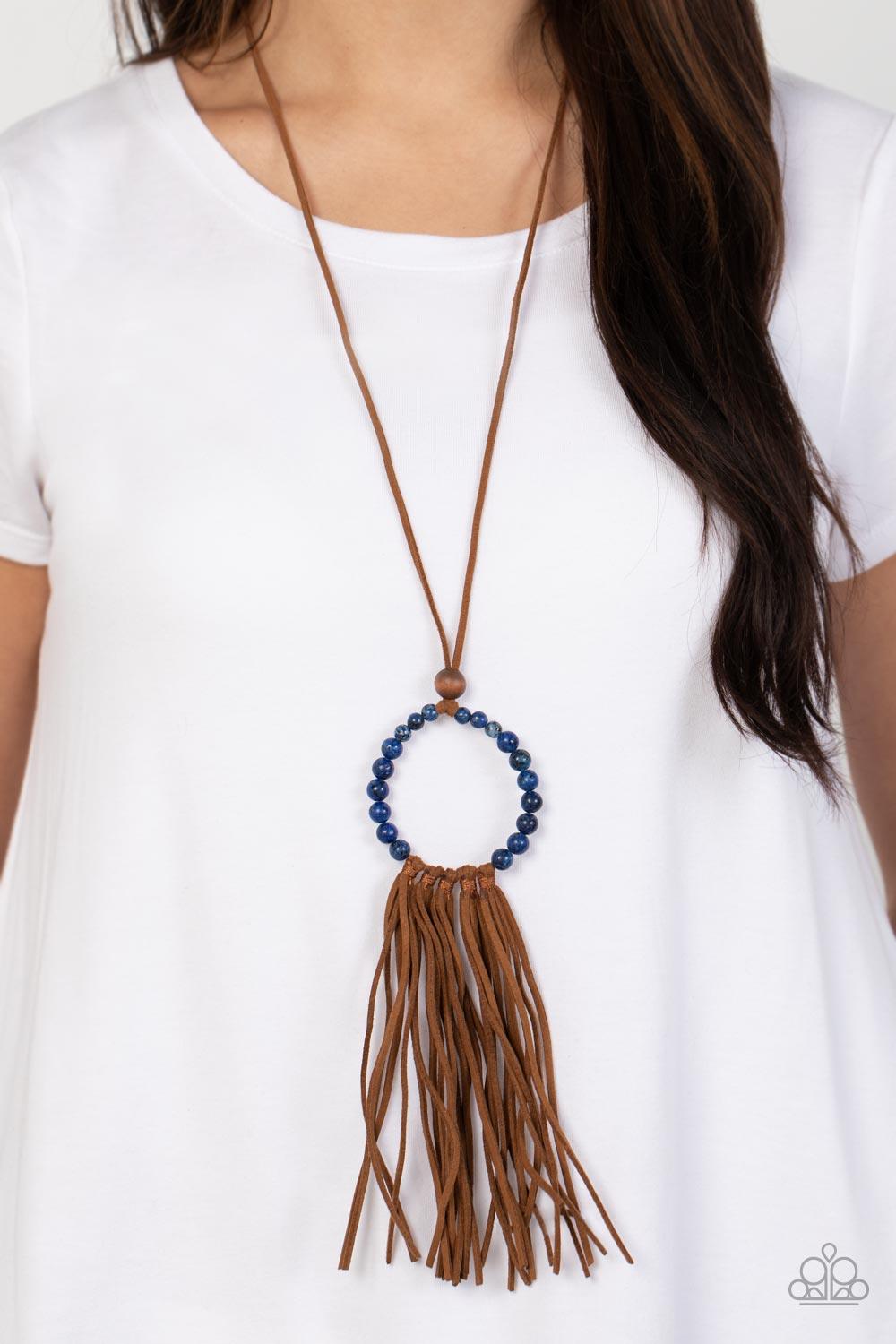 Namaste Mama Blue Necklace - Jewelry by Bretta