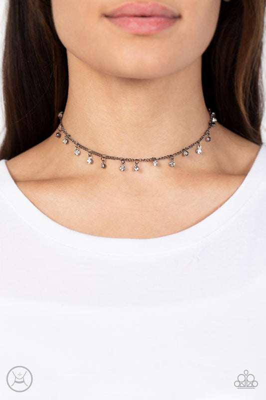 Bringing SPARKLE Back Black Necklace - Jewelry by Bretta