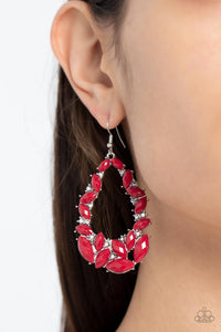 Tenacious Treasure Red Earrings - Jewelry by Bretta