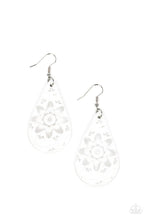 Subtropical Seasons White Earrings - Jewelry by Bretta
