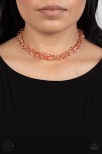 Glitzy Gusto Copper Necklace - Jewelry by Bretta
