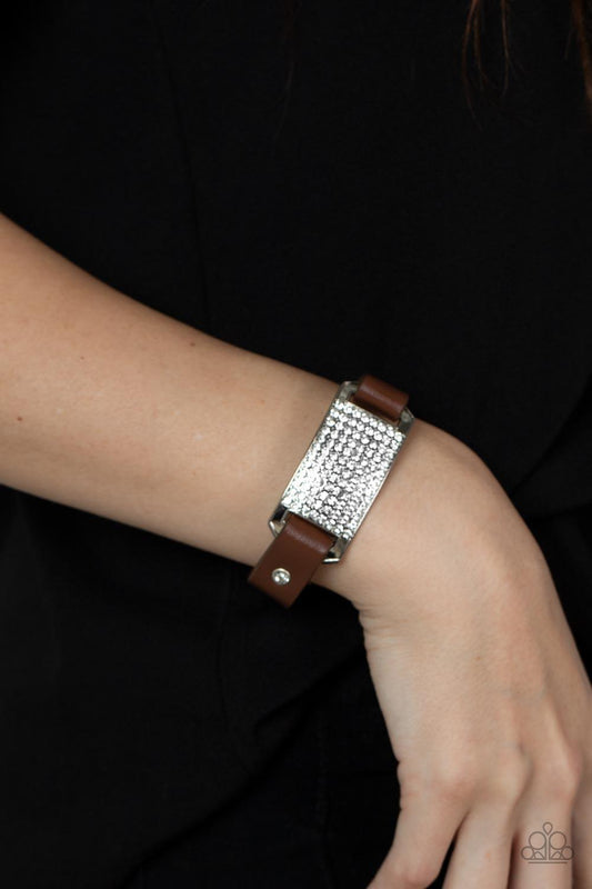 Urban Rivalry Brown Bracelet - Jewelry by Bretta