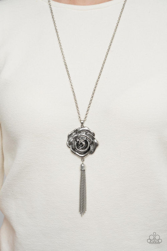 Rosy Redux Silver Necklace - Jewelry by Bretta