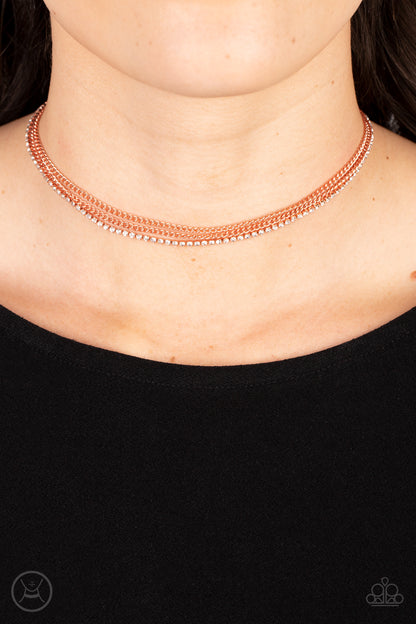 Glitzy Gusto Copper Necklace - Jewelry by Bretta