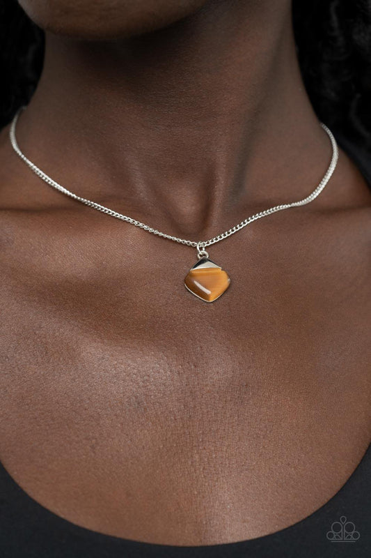 Gracefully Gemstone Brown Necklace - Jewelry by Bretta