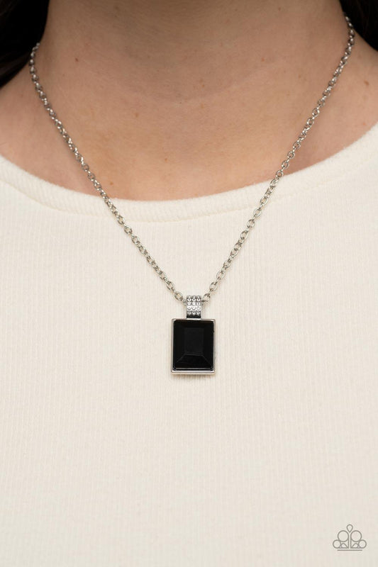 Understated Dazzle Black Necklace - Jewelry by Bretta