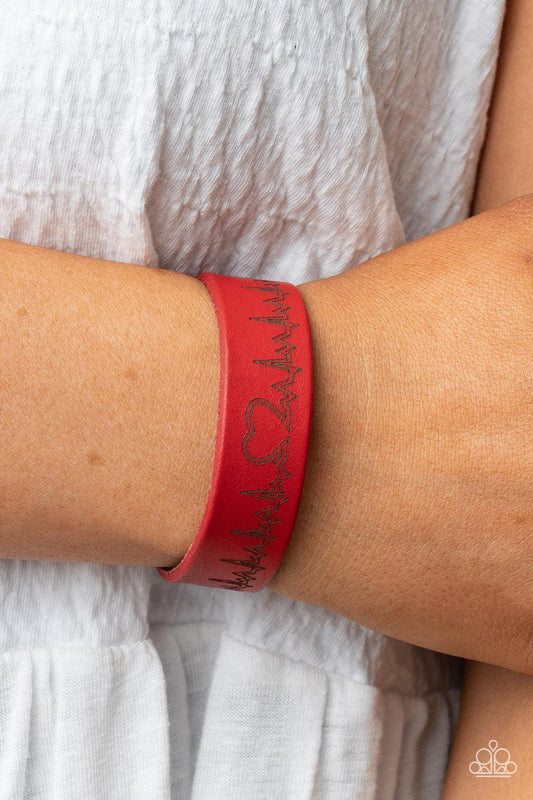Haute Heartbeat Red Bracelet - Jewelry by Bretta