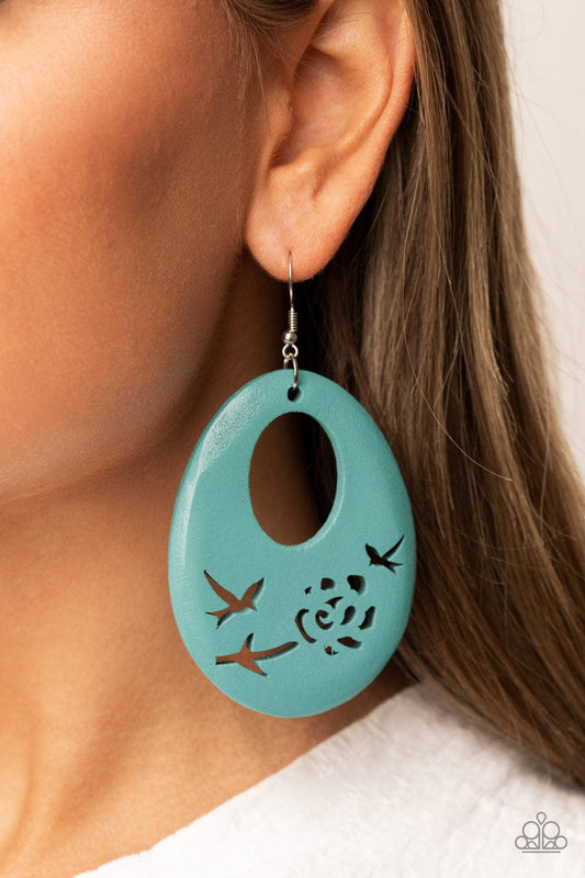 Home TWEET Home Blue Earrings - Jewelry by Bretta