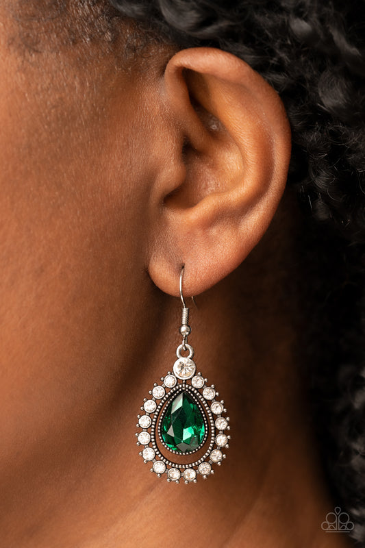 Divinely Duchess Green Earrings - Jewelry by Bretta