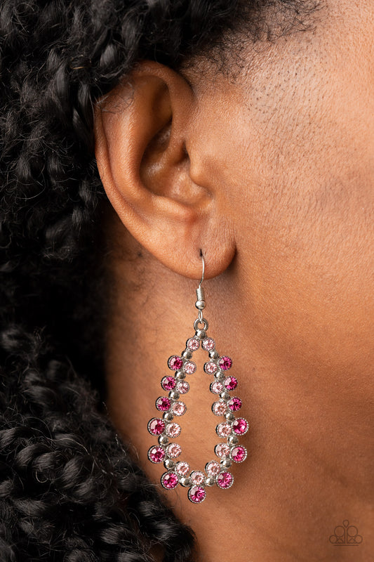 Its About to GLOW Down Pink Earrings - Jewelry by Bretta