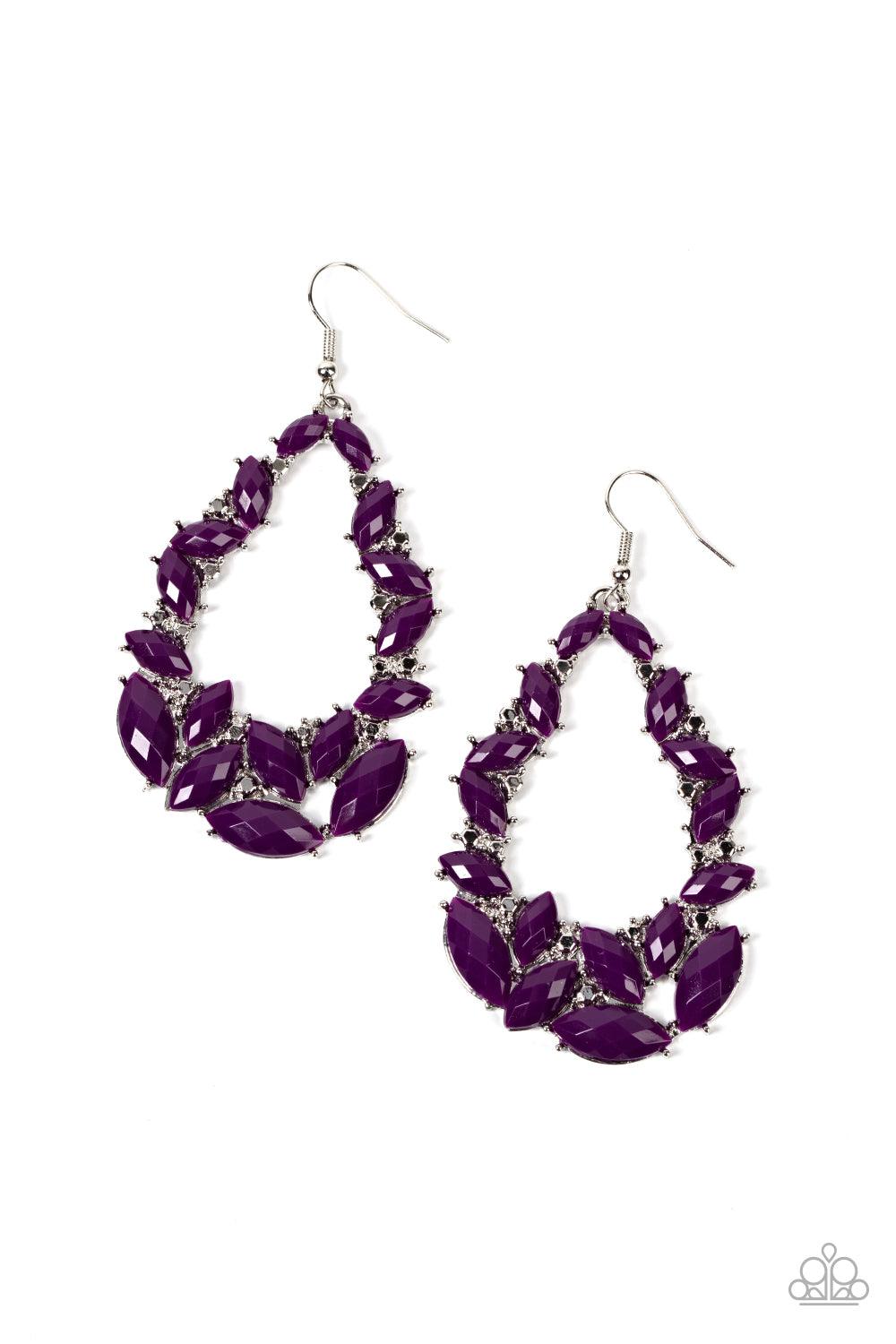 Tenacious Treasure Purple Earrings - Jewelry by Bretta