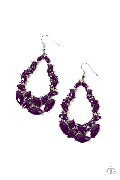 Tenacious Treasure Purple Earrings - Jewelry by Bretta