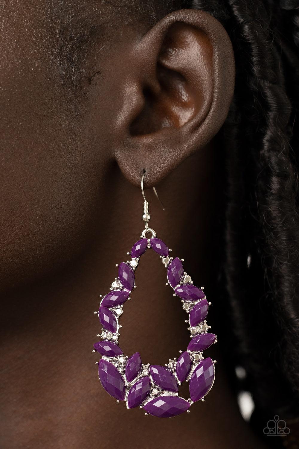 Tenacious Treasure Purple Earrings - Jewelry by Bretta