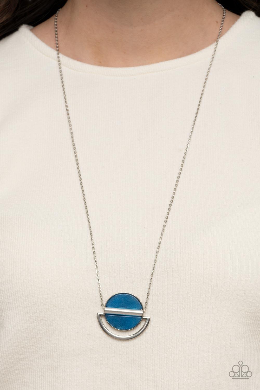 Ethereal Eclipse Blue Necklace - Jewelry by Bretta