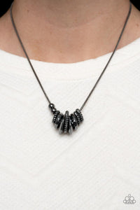 Mechanical Mischief Black Necklace - Jewelry by Bretta