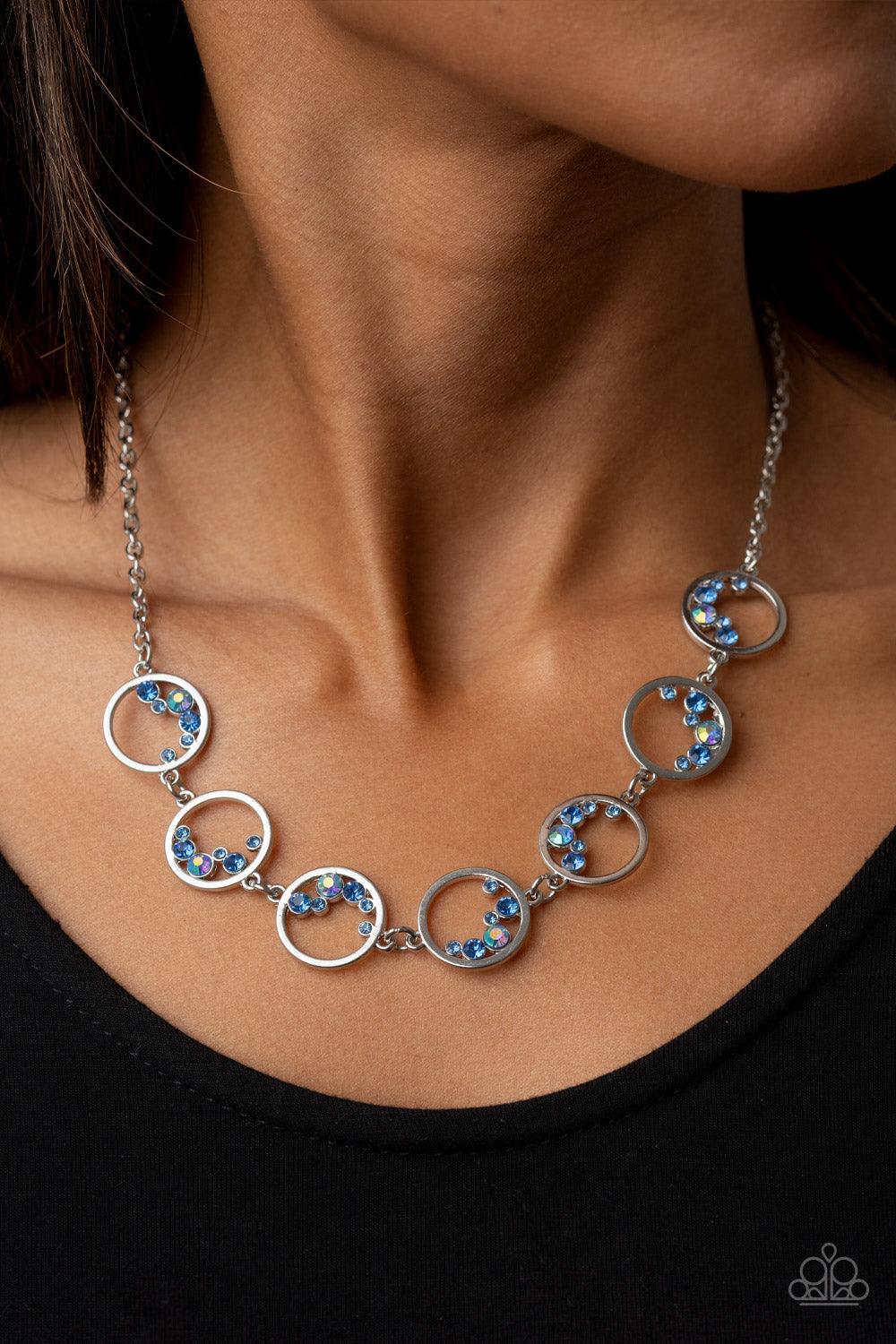 Blissfully Bubbly Blue Necklace - Jewelry by Bretta