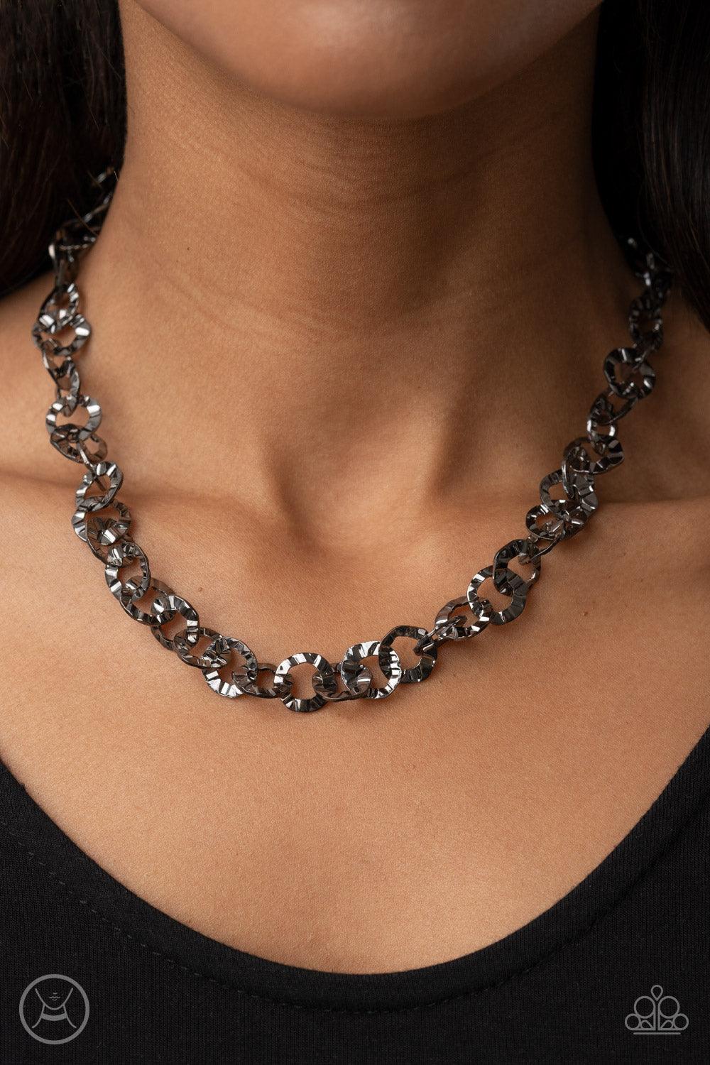Rebel Grit Black Necklace - Jewelry by Bretta