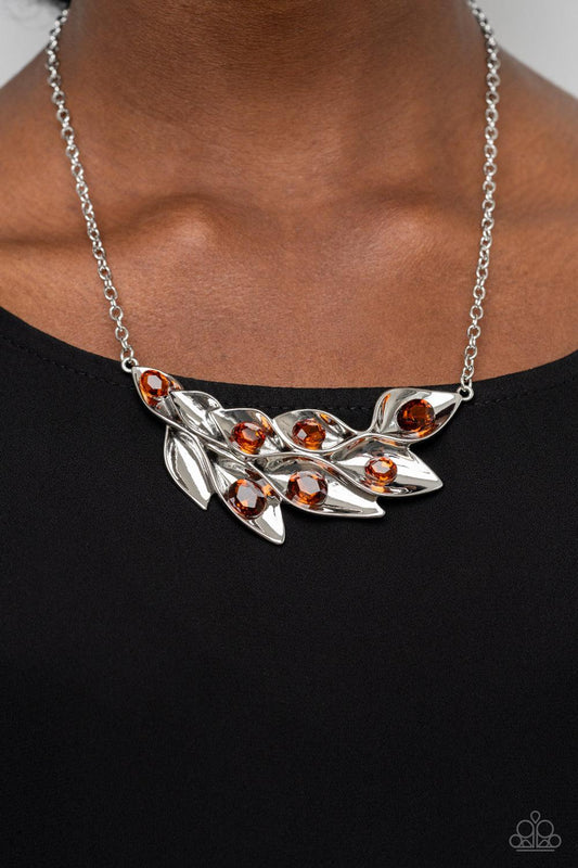  Enviable Elegance Brown Necklace - Jewelry by Bretta