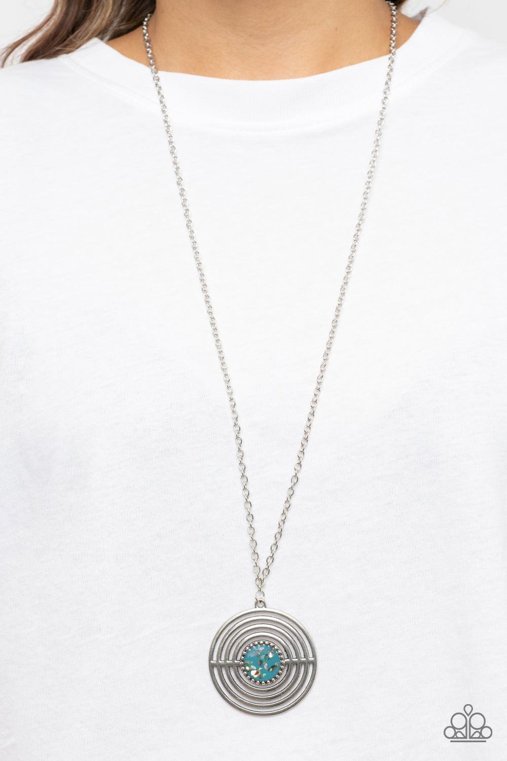 Targeted Tranquility Blue Necklace - Jewelry by Bretta