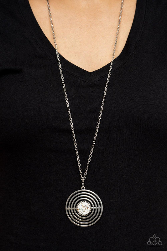 Targeted Tranquility White Necklace - Jewelry by Bretta