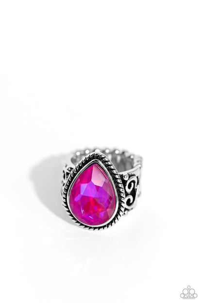 Supernatural Sparkle Pink Ring - Jewelry by Bretta